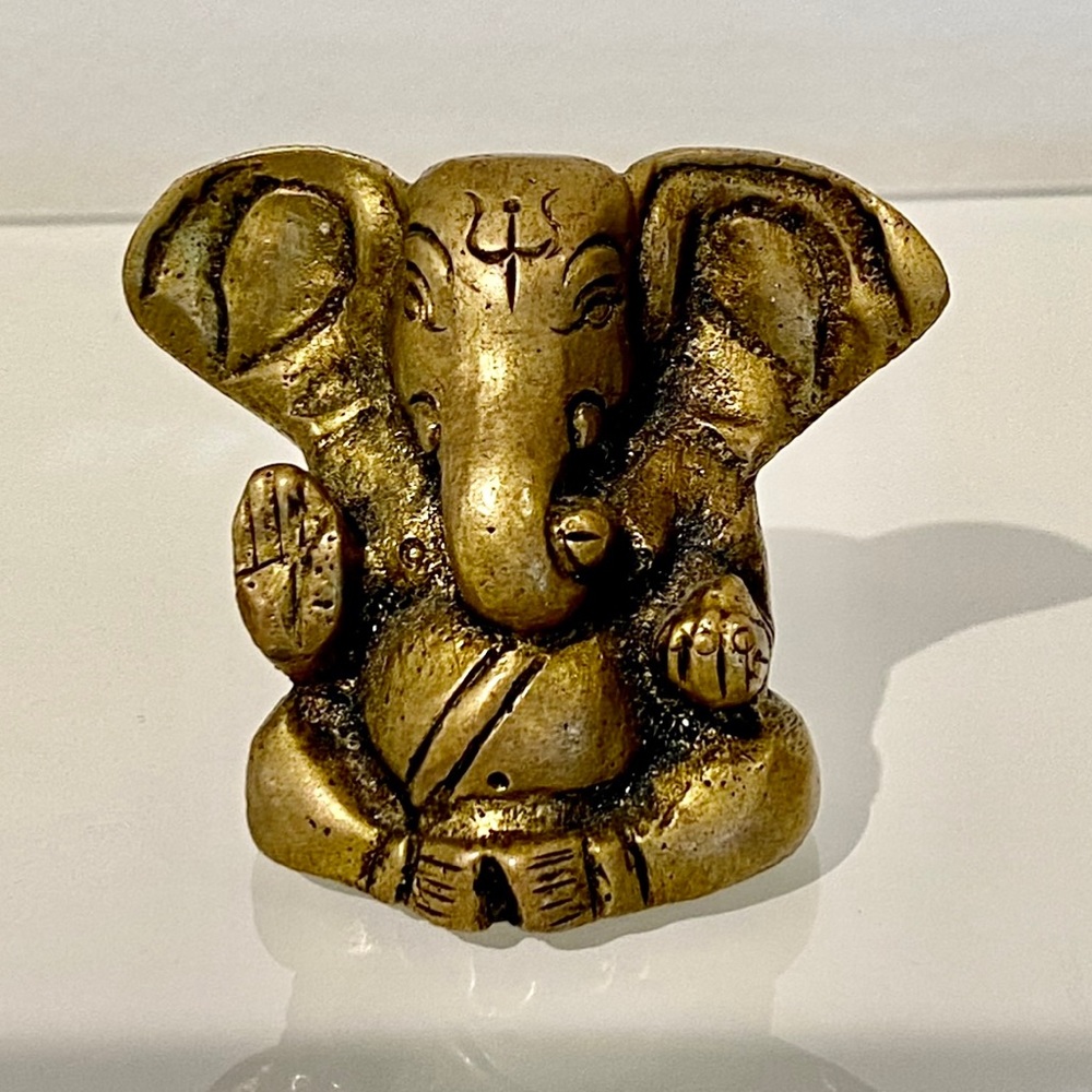 Rare Find Vintage Brass Ganesha